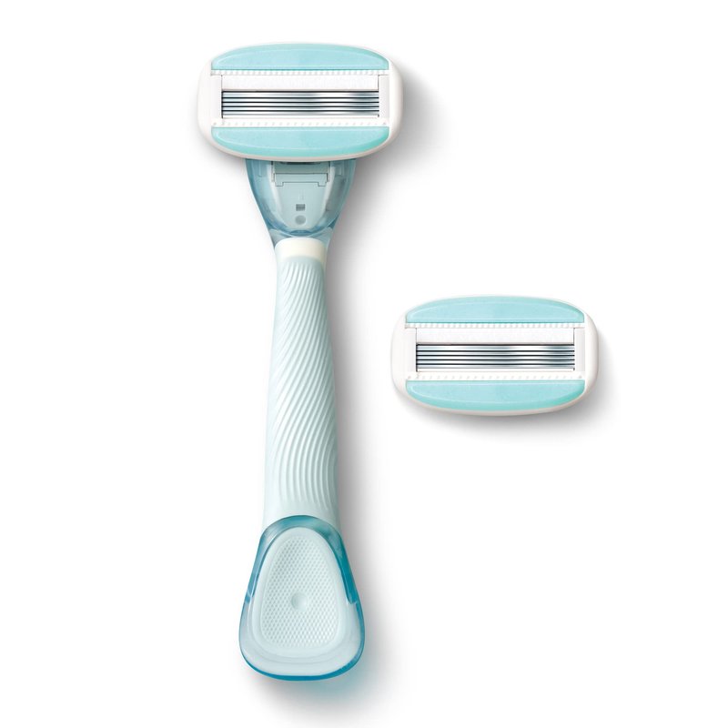 Dorco EVE 5 Razors - Smooth Shaving Razors for Women with 1 Handle & 6 Cartridge Refills, 5 Curved Blades with Flexible Moisture Bar