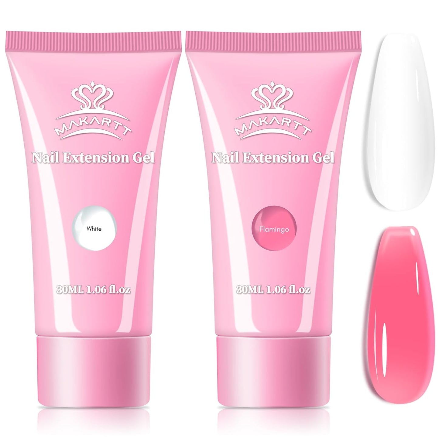 Makartt Poly Nail Gel: Clear 50ML Gel Builder for Natural-Looking Strengthener 3D Molding Gel for Trendy Nail Art-Long-Lasting and Easy to Use Supplies