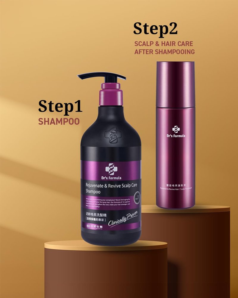Dr's Formula Age-Defying Shampoo, Delay & Reduce Signs of Aging Gray Hair, Volumizing & Root Strengthening, Revitalizes Dry & Sensitive Scalp, 20.46 Fl Oz.