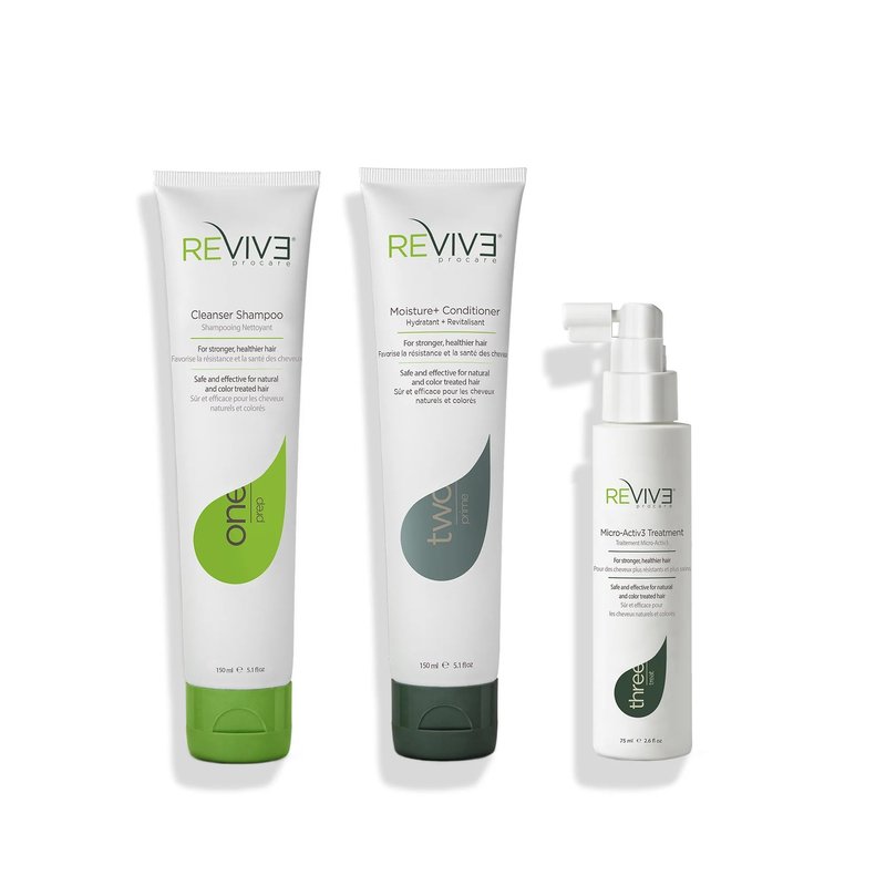 REVIV3 Procare 30 Day Trial Kit - 3-Part System for Fine and Thinning Hair - Sulfate and Paraben Free - Leave-In Hair Treatment Shampoo and Conditioner - Thinning Hair Treatment for Men and Women