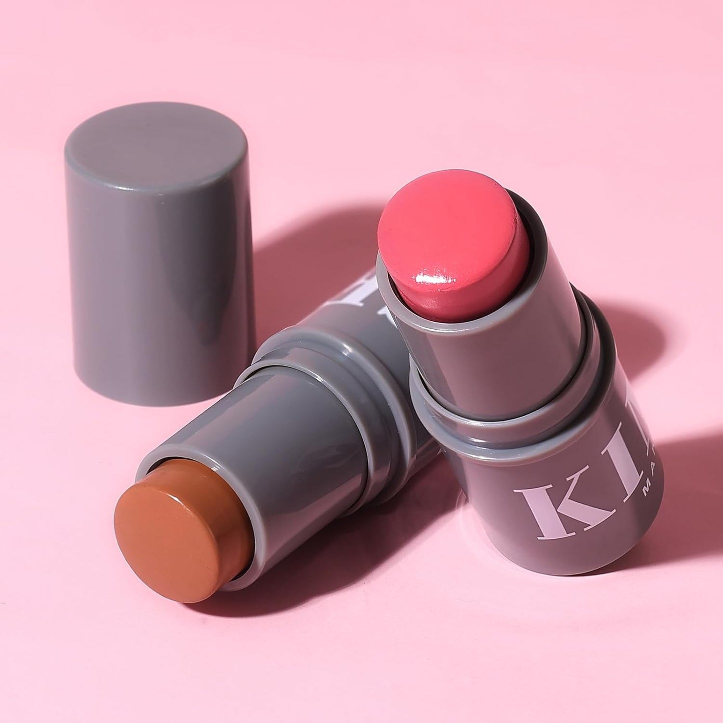 KIMUSE Cream Contour Stick Duo - 2-in-1 Blush & Bronzer for All Skin Tones | Lightweight, Waterproof, Highly Pigmented