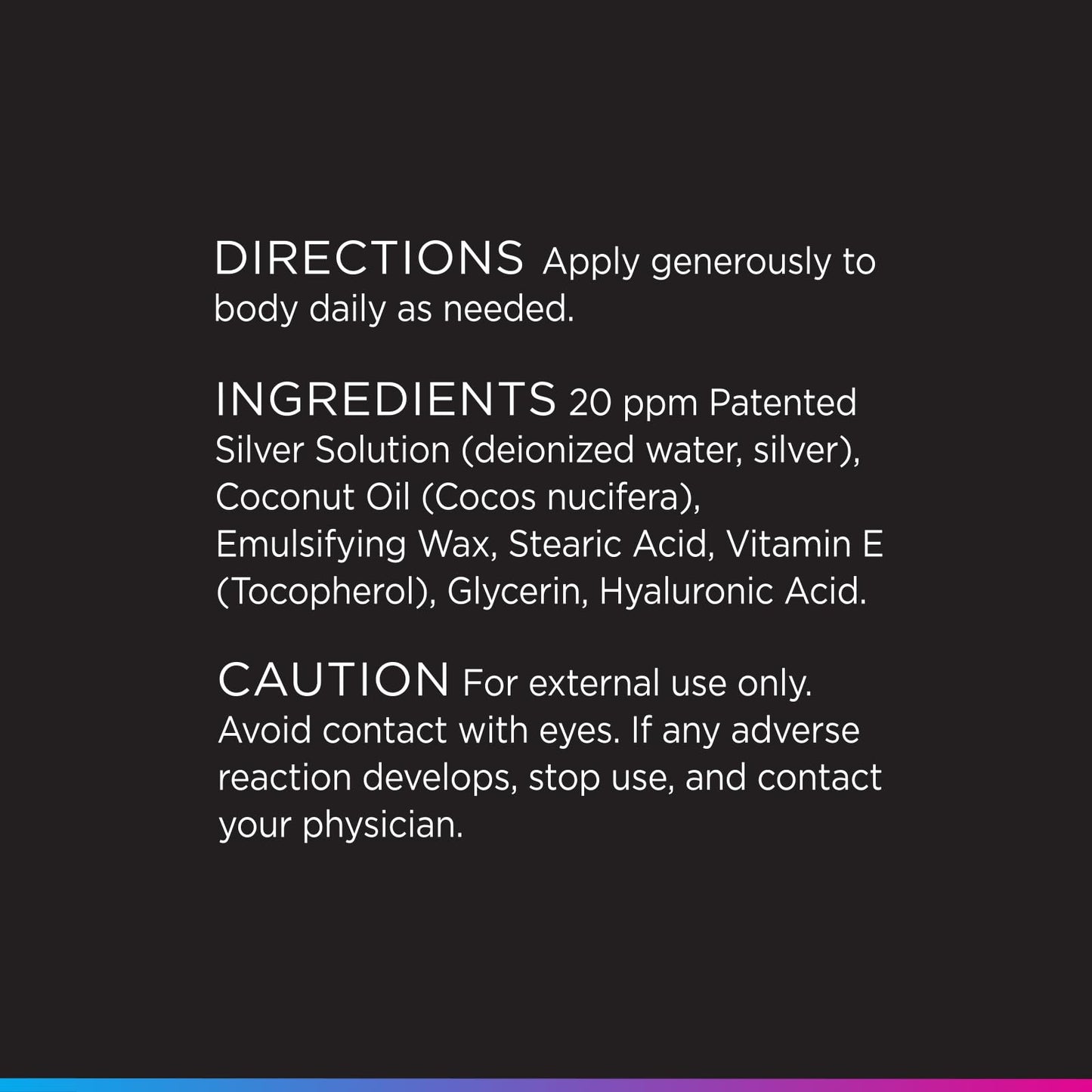 Livingood Daily Silver Serum Skin Cream, Moisturizing Body Cream with Colloidal Silver, Hyaluronic Acid, Coconut Oil & Vitamin E, Unscented Body Moisturizer for Dry Skin, Women & Men, 3.4 Oz