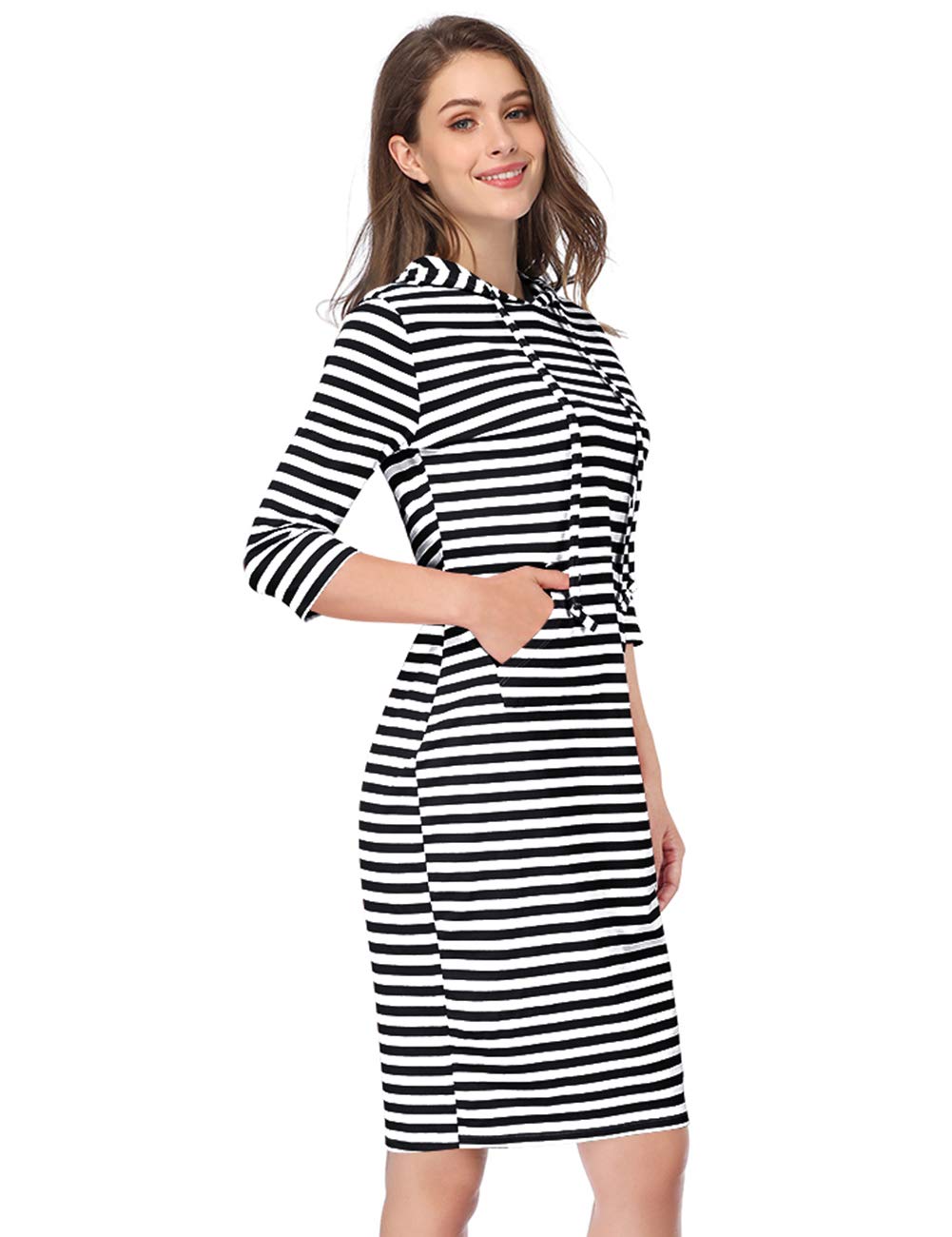 MISSKY Women's Casual, Black&White