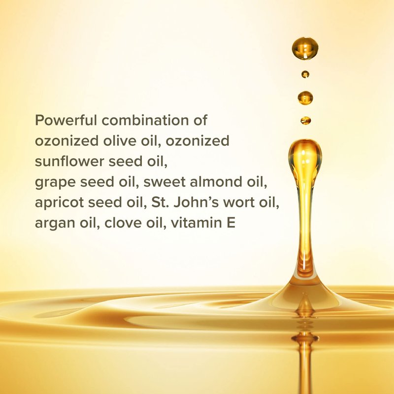 The Mossi London Ozonized Hair & Scalp Oil Serum - 50% Ozonated Olive Oil Treatment for Thicker-Looking Strands - Scalp Serum for Dry Scalp Care & Transplant Aftercare - 30ml