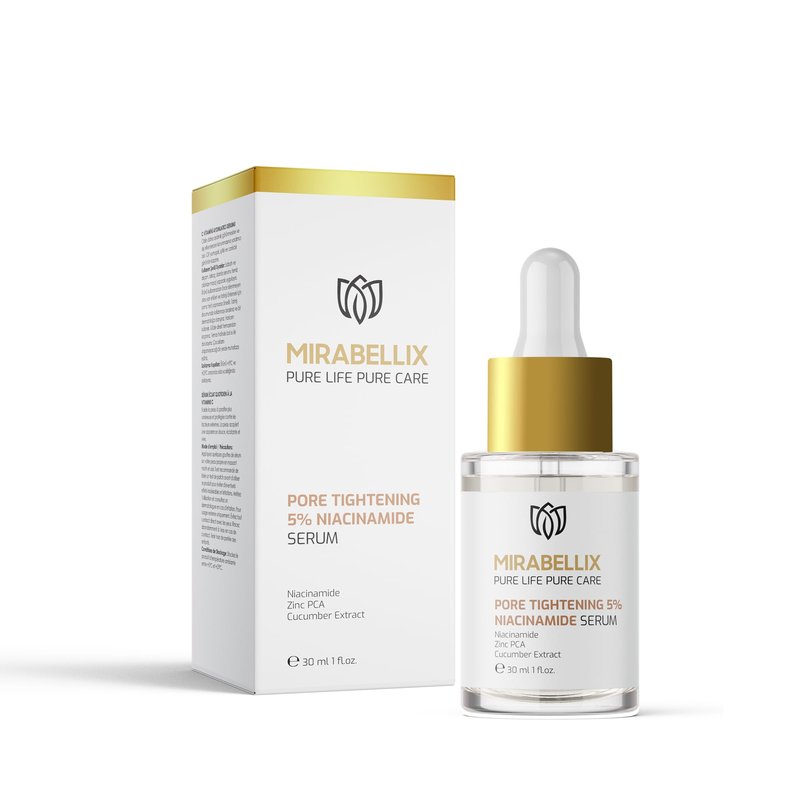 Niacinamide 5% Face Serum with Zinc PCA, Witch Hazel & Cucumber – Pore Tightening & Oil Control Serum for Oily Skin | Sebum Balance & Skin Barrier Repair | Daily Facial Serum | 1.01 fl. oz (30 mL)