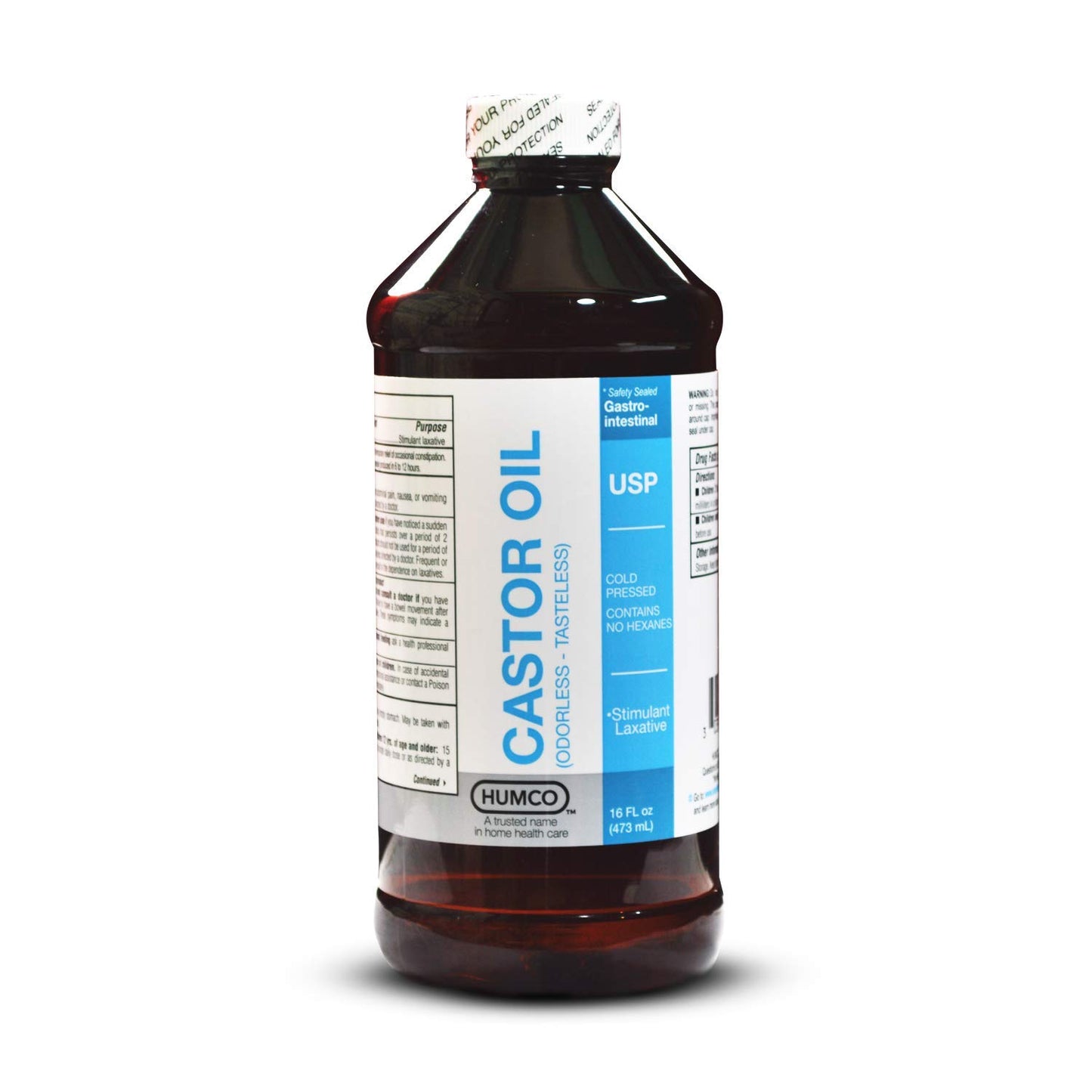 Humco - 51516001 Castor Oil, OT, USP, 16 oz.