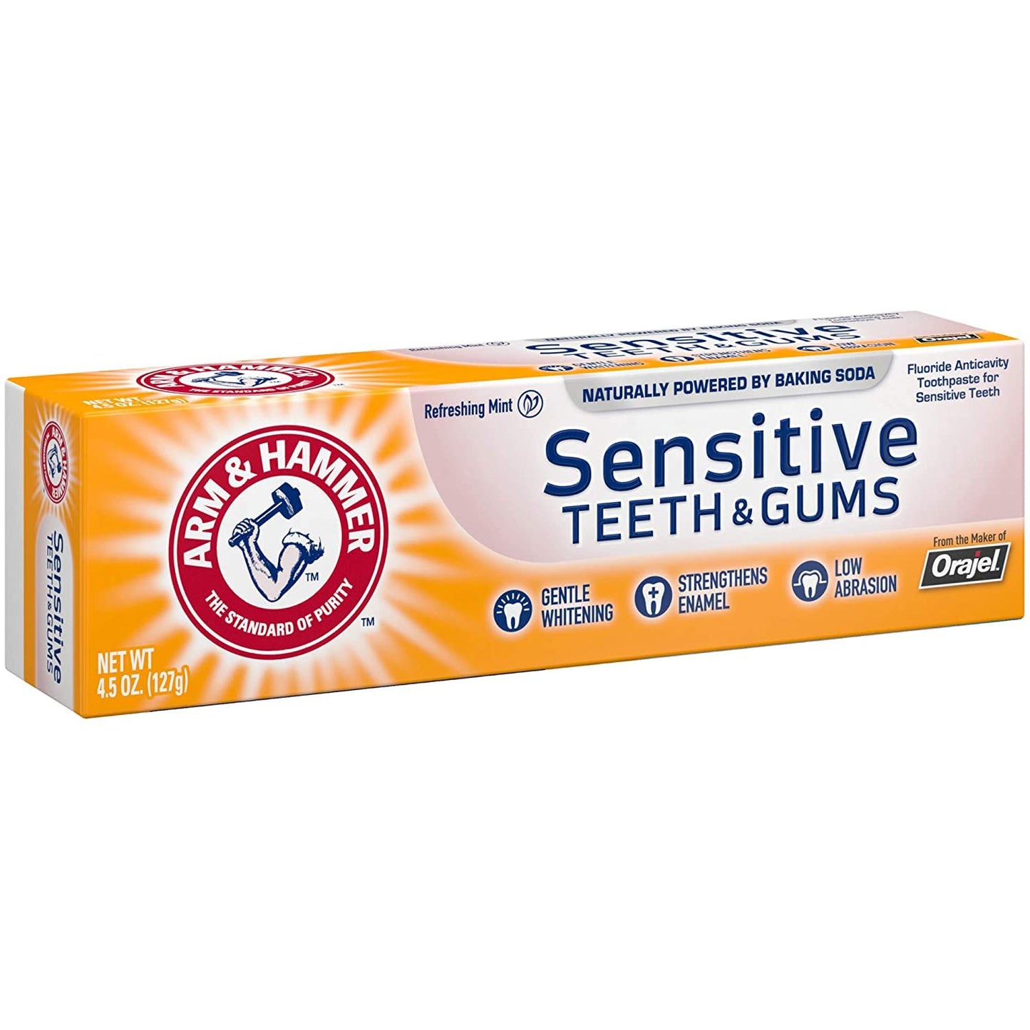 ARM & HAMMER Sensitive Teeth & Gums Toothpaste 4.5 oz (Pack of 8)