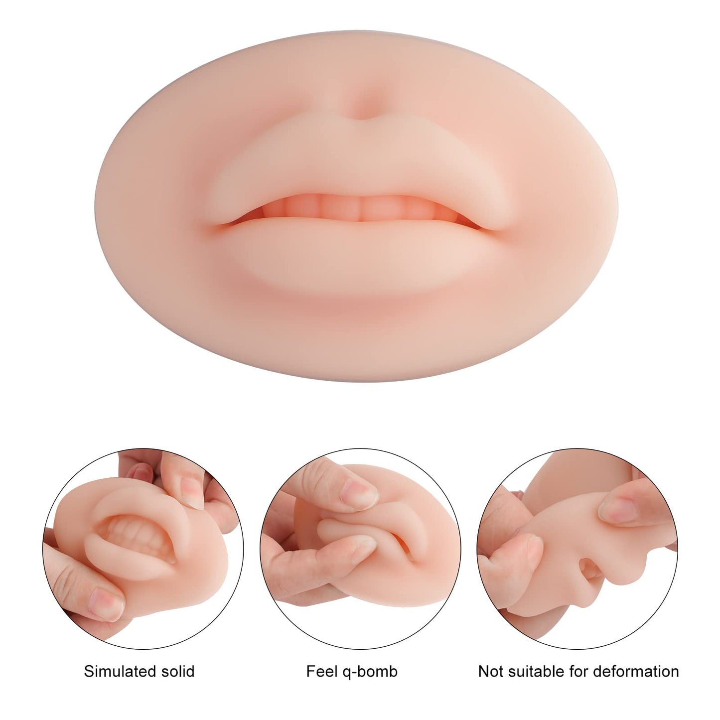 Charme Princesse 3D Practice Silicone Lips Skin Permanent Makeup Practice Lips for Tattooing Artists and Beginners TA536-KIT