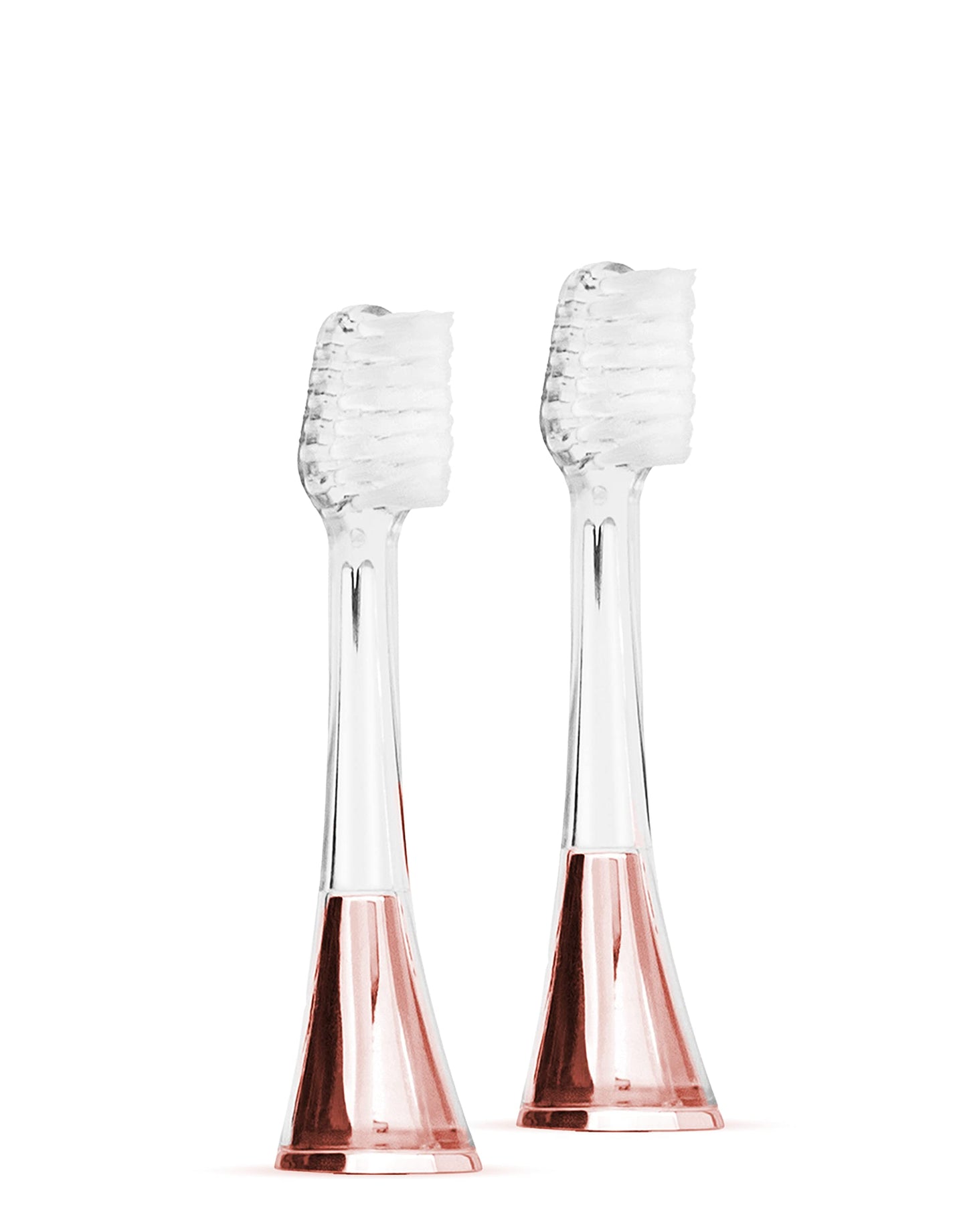 Supersmile Zina45 Replacement Brush Heads, 2 Count, Rose Gold, Patented 45° Angled Toothbrush Replacement Heads with Dupont® Bristles, Fits Zina45 Sonic Toothbrush
