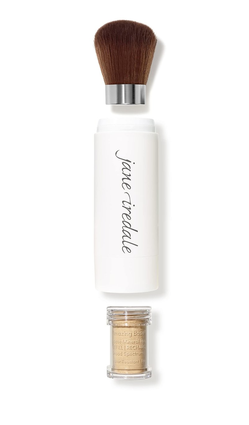 jane iredale Amazing Base Refillable Brush, Warm Brown, 0.18 oz.