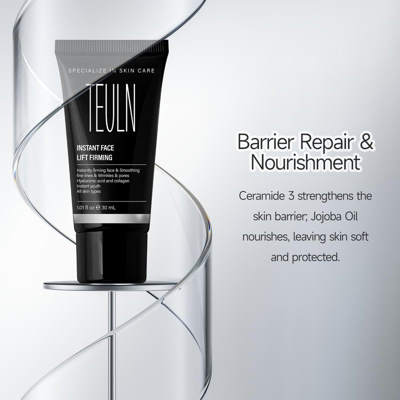 TEULN Instant Face Lift Cream,Instant Face Tightener, Smoothing Fine Lines, Wrinkles and Pores,face Tightening and Lifting,Rapidly Improves the Look of Aged Skin 30ml/1.01oz