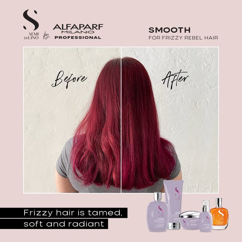 Alfaparf Milano Smoothing Cream | Frizz Control & Heat Protection - Hydrates & Straightens (4.23 fl. oz.)