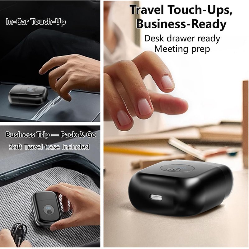 Mini Triple Foil Shaver for Men: Electric Razor|Ergonomic Grip|IPX7 Waterproof|120min Runtime|Fast USB-C Charge|Perfect Gift for Travel Business Trip