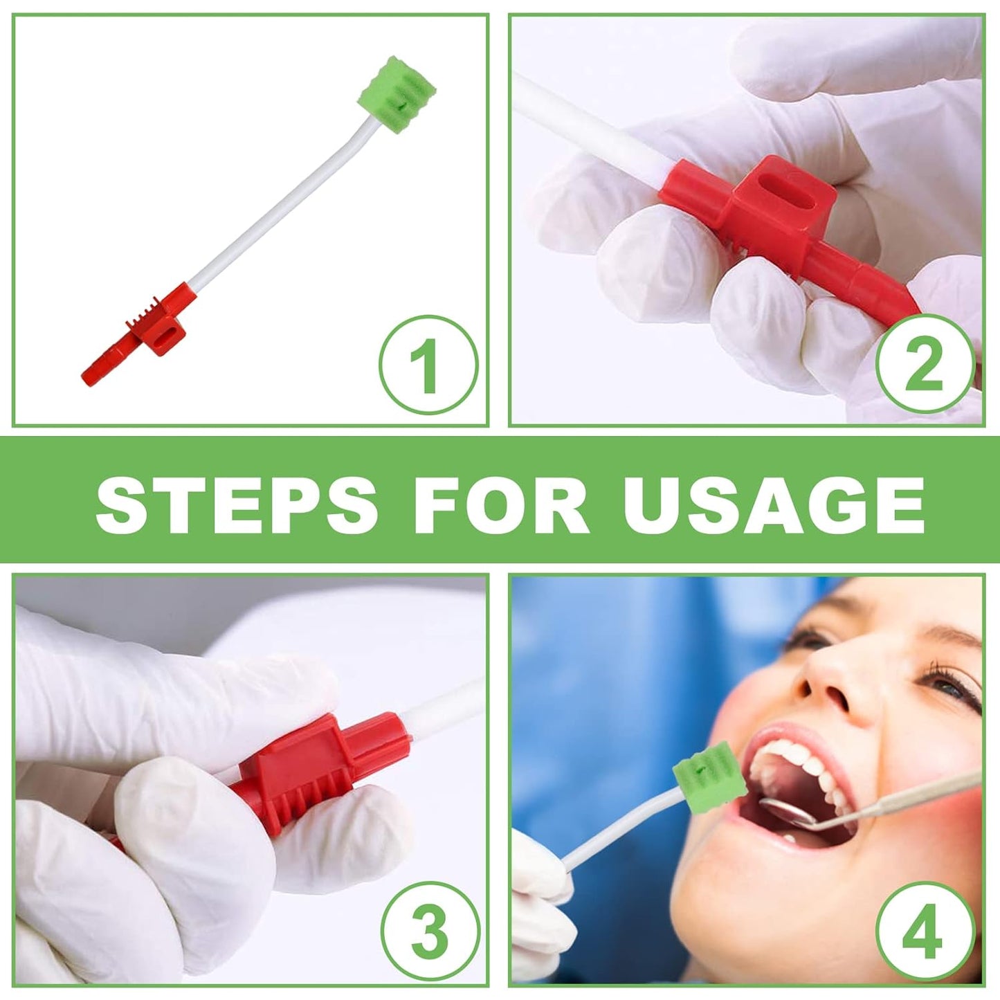 Oral Care Suction Swab - Single Use Mouth Swabs for Easy Cleaning | 50 Count