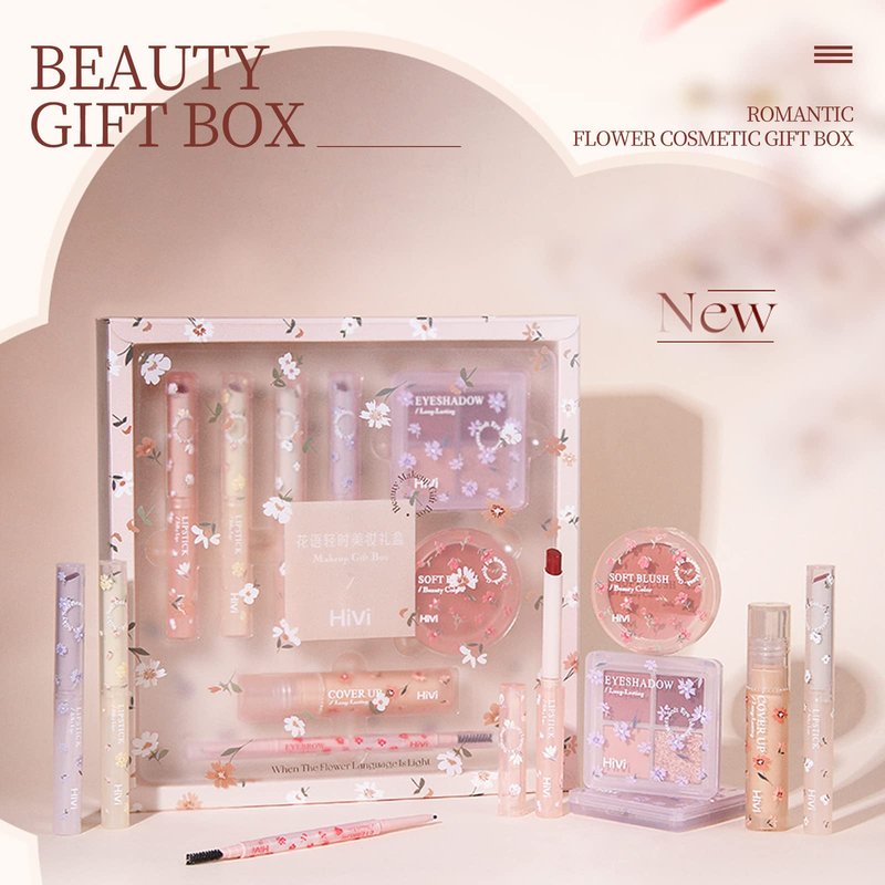 LAMUSELAND All in One Makeup Kit, 8-Piece Women Complete Makeup Kit, a Must-Have Gift Set for Beginners or Professional Makeup Sets Beginners.