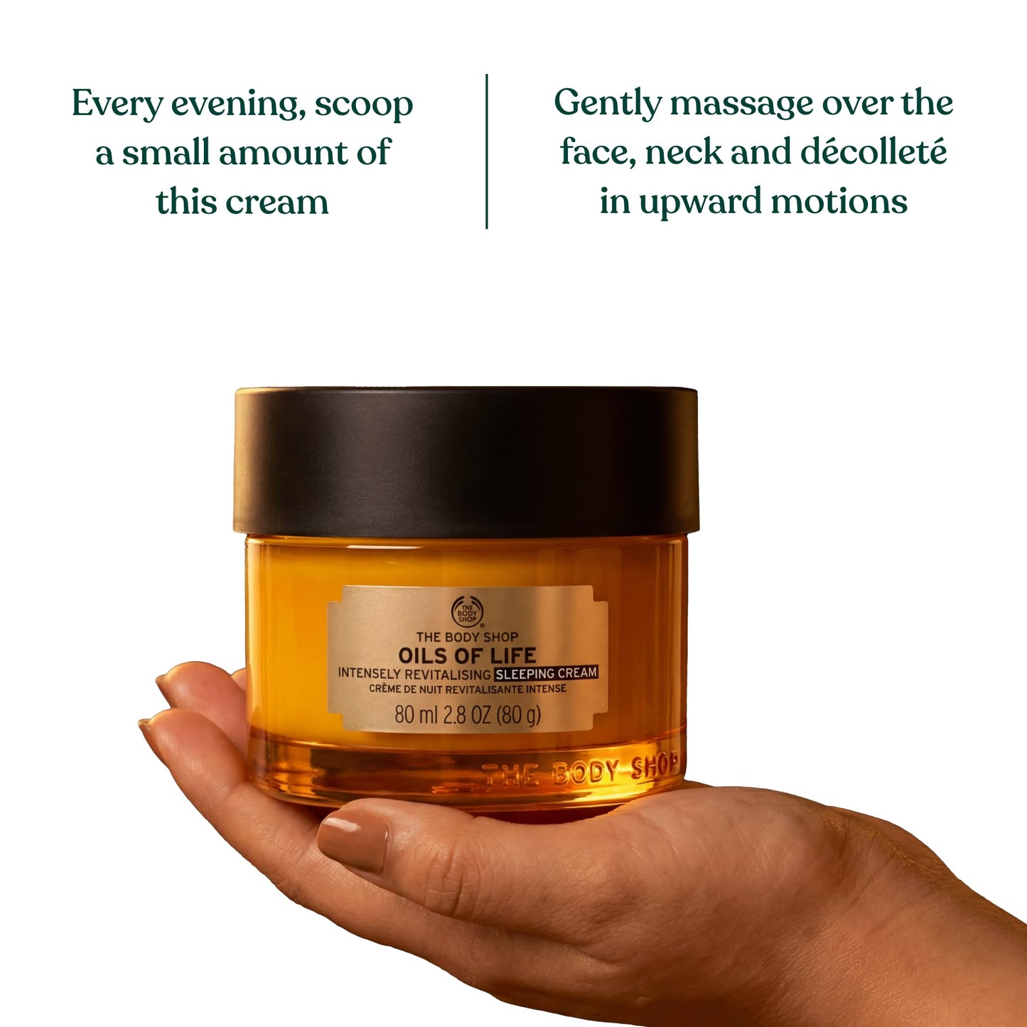 The Body Shop Oils Of Life Intensely Revitalising Sleeping Cream, 100% Vegan Night Cream, 2.7 Oz, one size (I0038833)