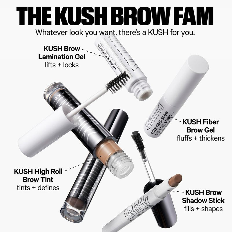 Milk Makeup KUSH High Roll Defining + Volumizing Brow Tint – Tubing Brow Gel Shapes, Volumizes + Sets Eyebrows Up to 24 Hours – Water Resistant, Smudge-Proof, Clean – Grind (Dark Brown), 0.16oz