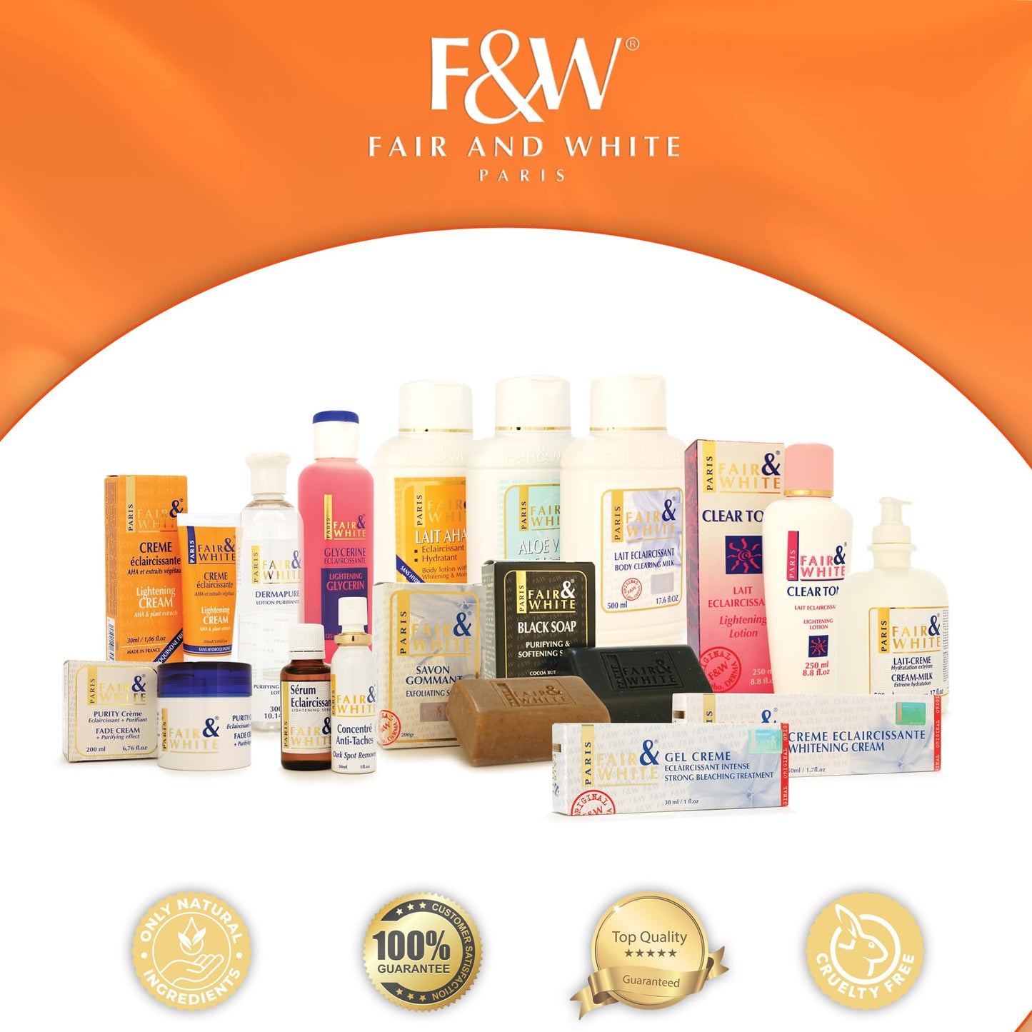 FAIR & WHITE Original Carrot Moisturizing Body Lotion - 485ml / 17.0 fl oz - Brightening & Clarifying Body Lotion
