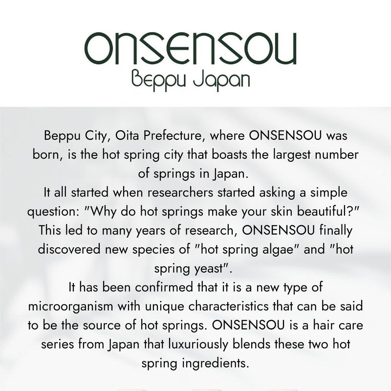 ONSENSOU Dry Itchy Scalp Shampoo for Men with Hot Spring, Moisturizing Shampoo for Dry Scalp, Hydrating Shampoo for Curly Hair, Anti Dandruff Shampoo for Women from Japan, Sulfate Free 10.1Fl Oz DAILY