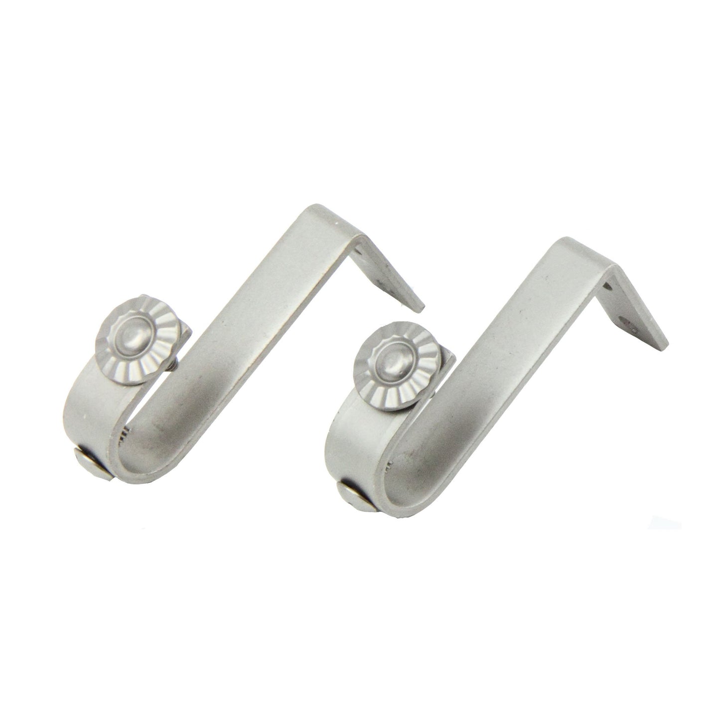 Rod Desyne 3/4" Ceiling Bracket (Pair) -Satin Nickle Single, Satin Nickel, 2 Piece