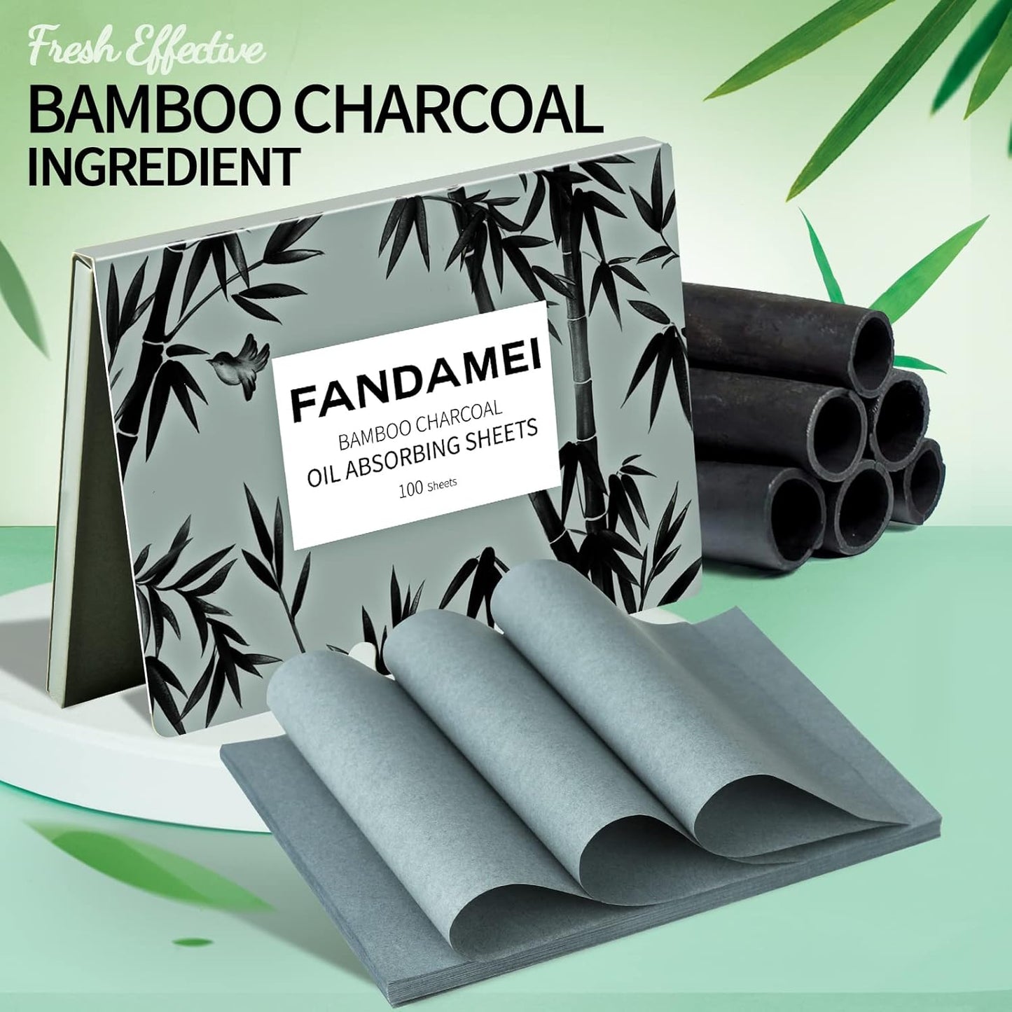 FANDAMEI 600 Counts Oil Blotting Sheets For Face, Blotting Paper for Oily Skin, Oil Control Film, Oil Absorbing Sheets For Face, Oil Absorbing Tissues, Oil Blotting Papers