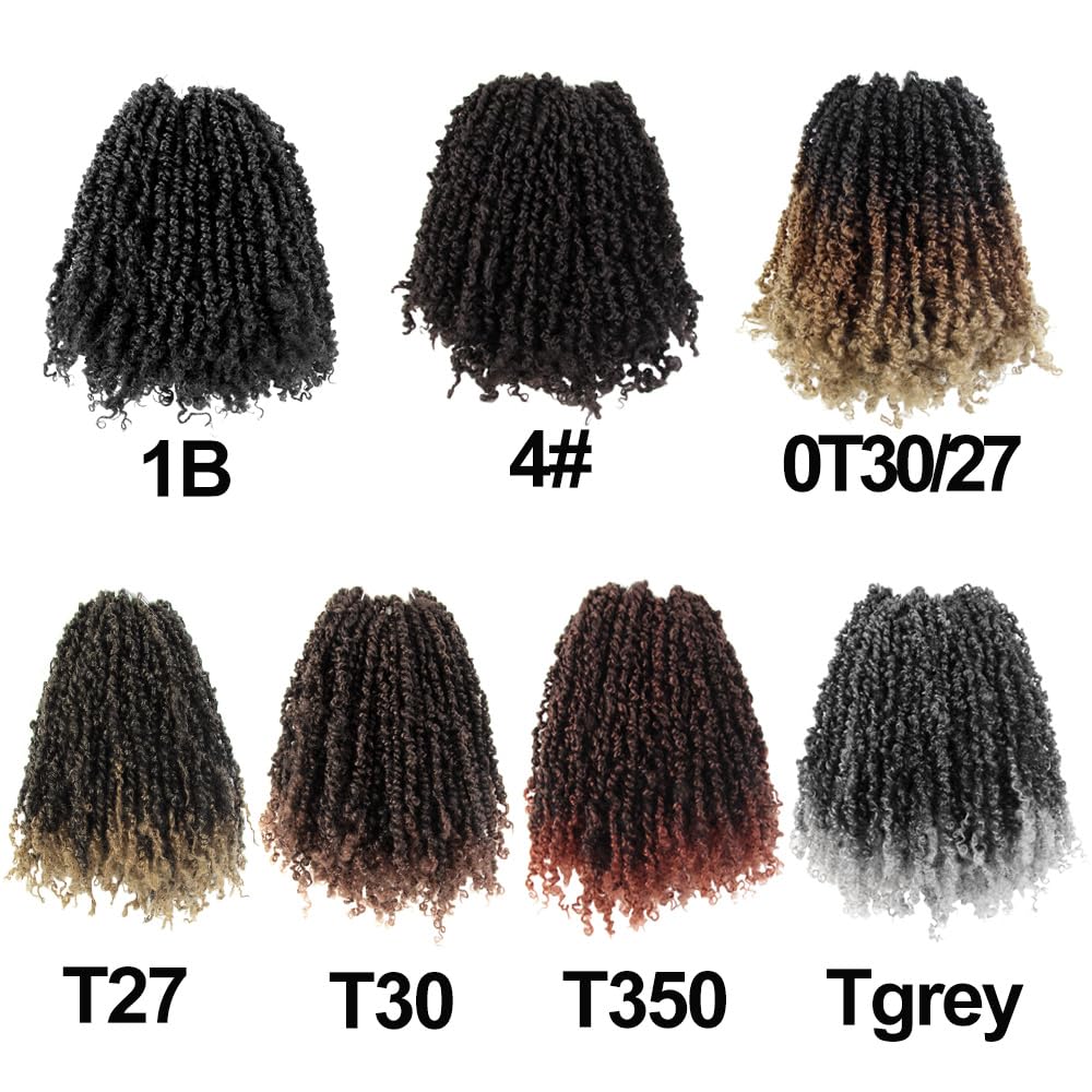 Cisinpo Yanky Twist Crochet Hair 12 Inch 10 Packs Pre-Twisted Ombre Grey Micro Spring Twist Boho Senegalese for Black Women(TGrey, Total 200 Strands)