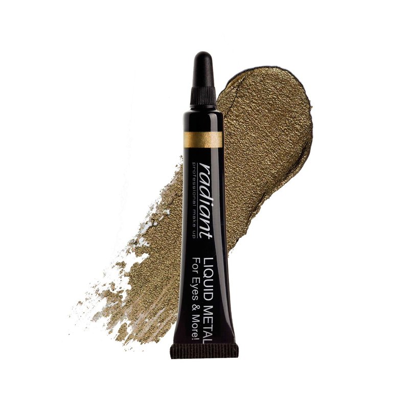 Radiant Professional Liquid Metal Eyeshadow For Eyes & Lips, Waterproof Liquid Shadow for Intense Color & Long Lasting Effect, Fast Drying Smudge Proof Metallic Pigment, 0.23 ounces (21)