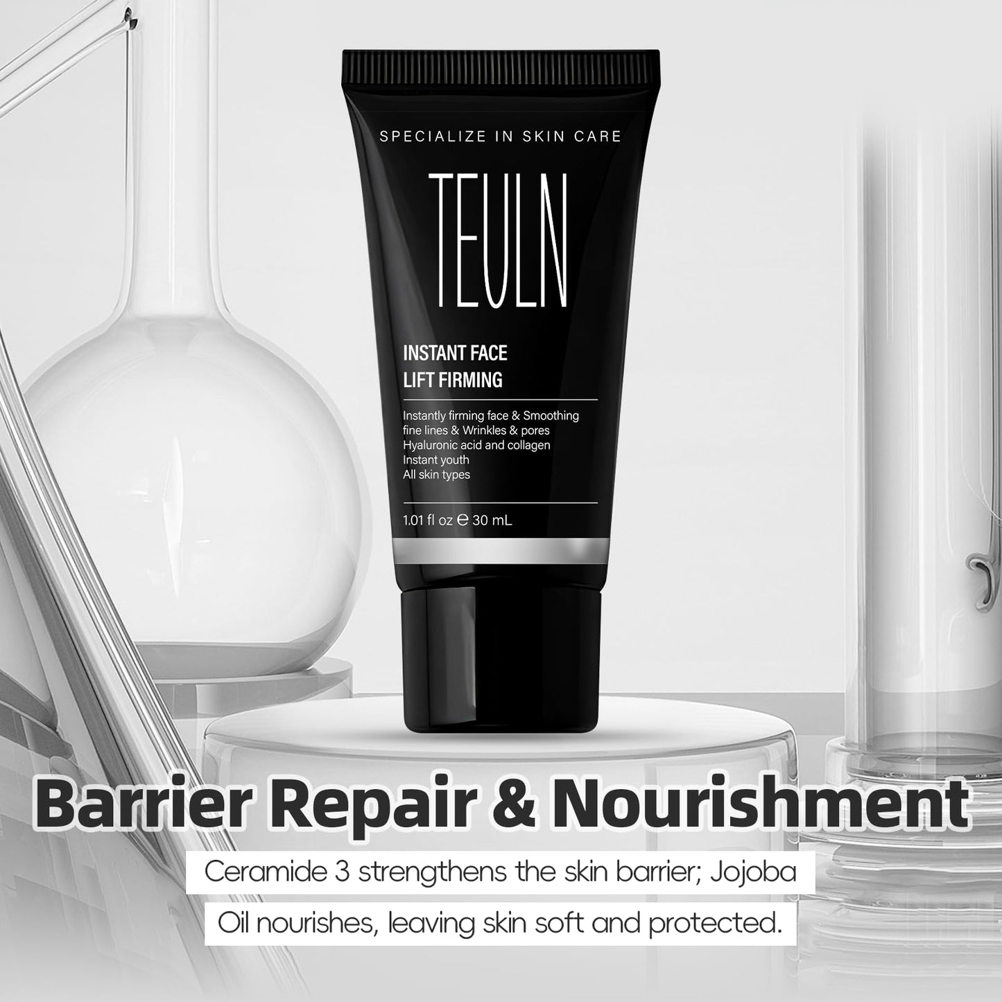 TEULN Instant Face Lift Cream,Instant Face Tightener, Smoothing Fine Lines, Wrinkles and Pores,face Tightening and Lifting,Rapidly Improves the Look of Aged Skin