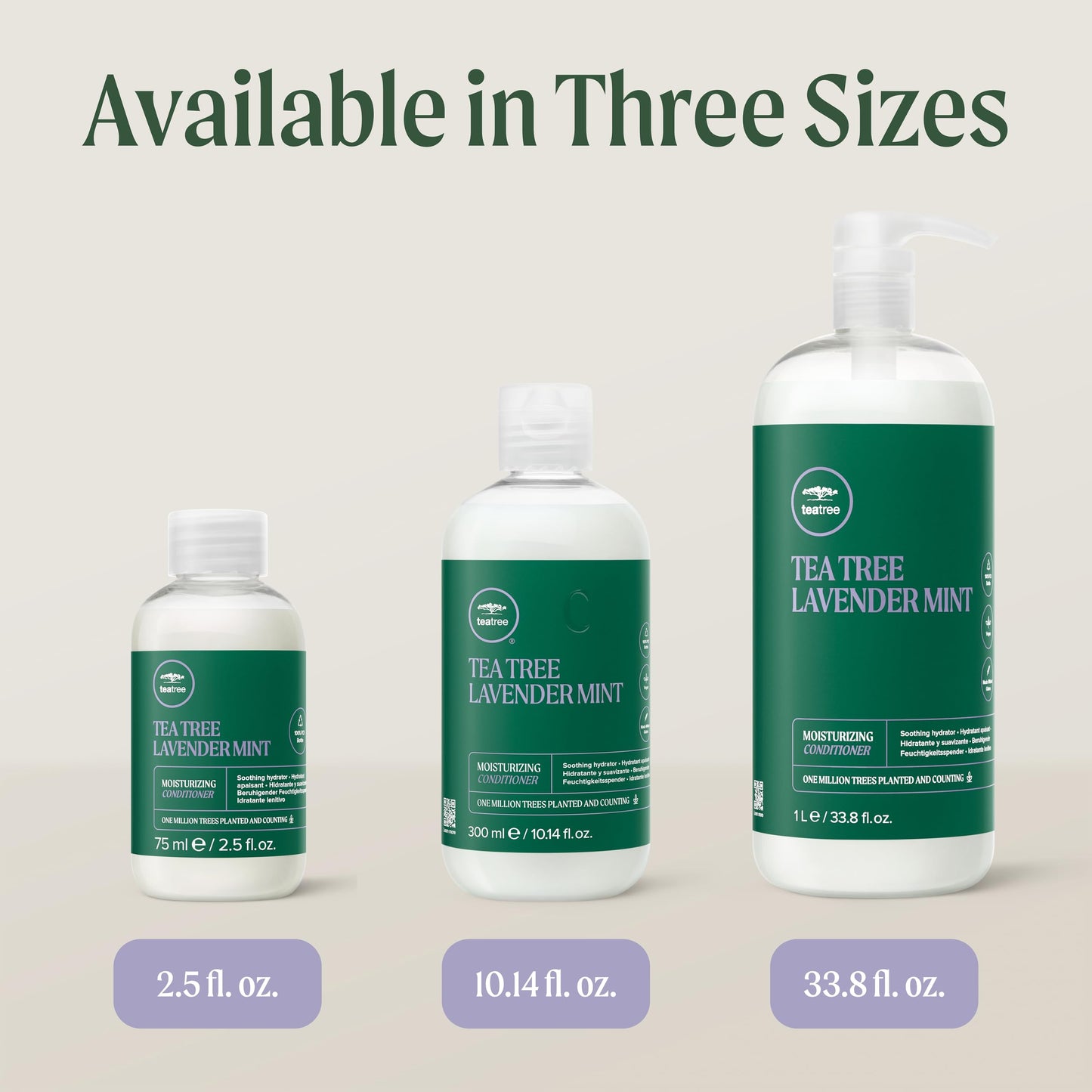 Tea Tree Lavender Mint Moisturizing Conditioner, Hydrates + Soothes, For Coarse + Dry Hair, 33.8 fl. oz.
