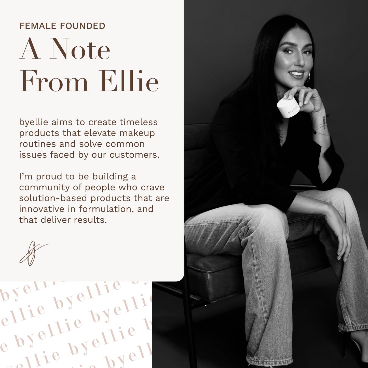 Byellie Brow Brush, Dual-Ended with Brow Comb & Precision Spoolie, Brow Gel & Wax Application, Define's & Shape's, Easy to Use Fluffy Brow Look, Natural Makeup, Vegan & Cruelty Free