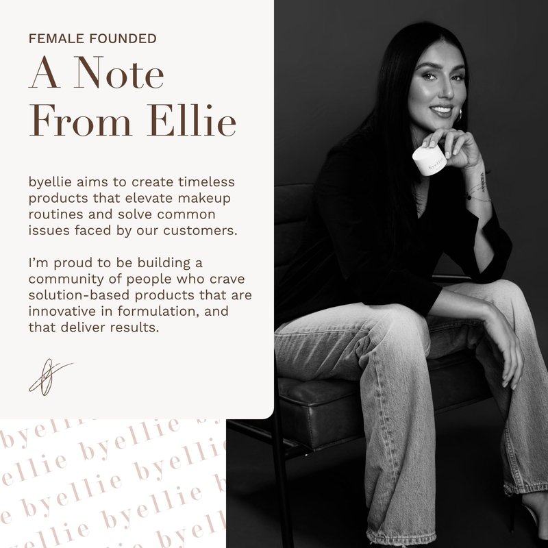 Byellie Brow Brush, Dual-Ended with Brow Comb & Precision Spoolie, Brow Gel & Wax Application, Define's & Shape's, Easy to Use Fluffy Brow Look, Natural Makeup, Vegan & Cruelty Free