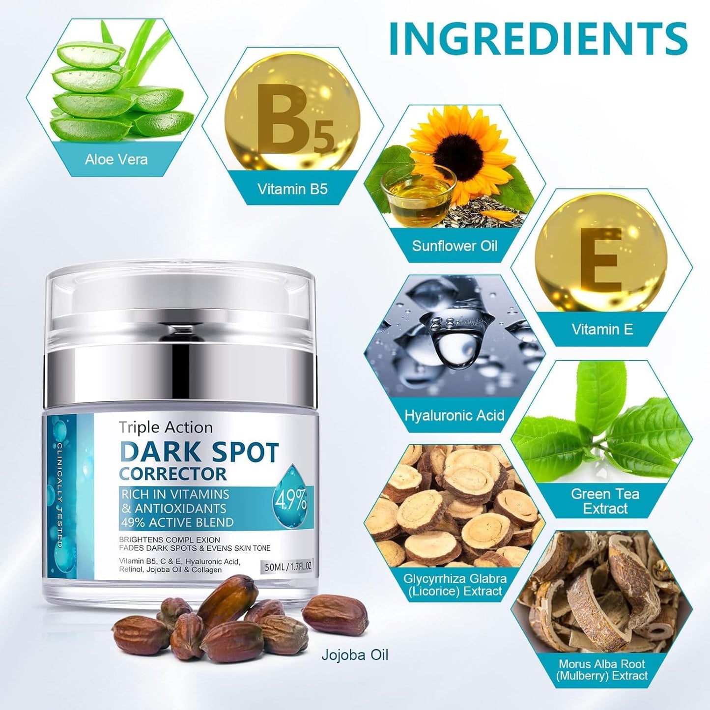 Skin VVhitening Cream for Intimate Areas – Vitamin C Body Care Cream for Dark Underarm, Armpit, Inner Thigh, Private Area, Elbow, Knees, Face, Bikini Line and Neck, Quick Results, 50 ML / 1.7 FLOZ