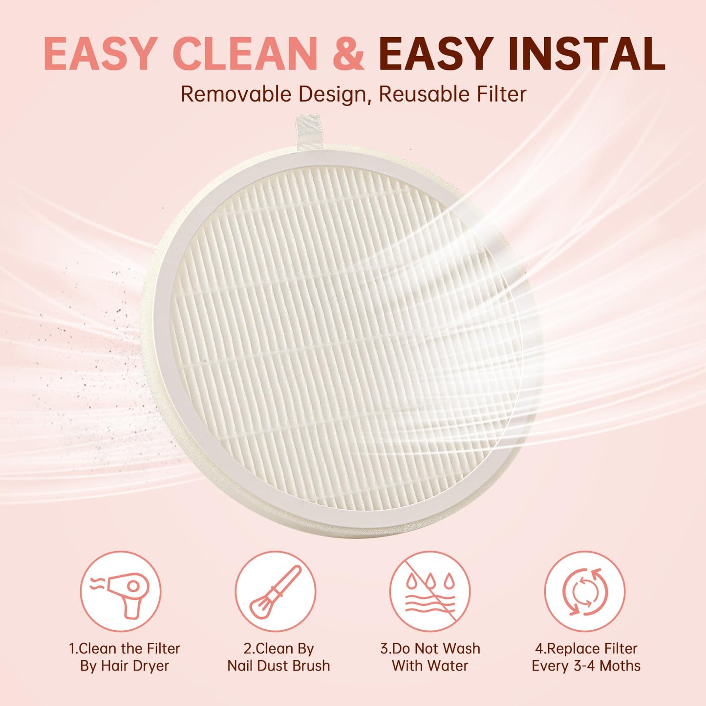 CHRISTINE SHELLY Cordless Nail Dust Collector for Salon Home Nail Tech