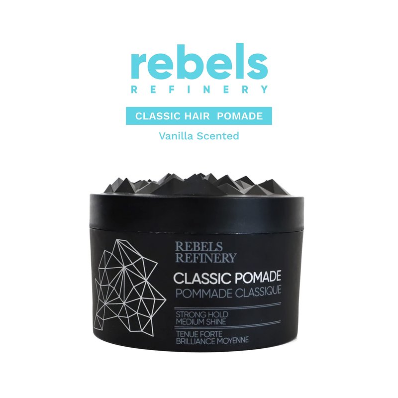 REBELS REFINERY Classic Pomade for Men – Strong Hold and Medium Shine – 3.5 Oz.