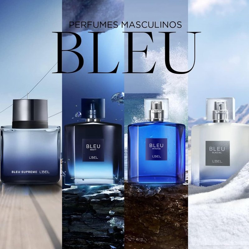L'Bel - Bleu Intense Night Perfume for Men Long Lasting 100 ml