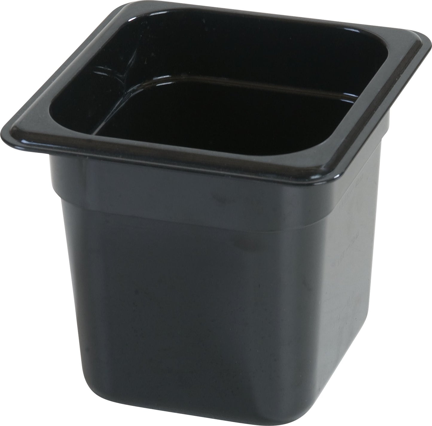 Carlisle FoodService Products Storplus 1/6-Size Plastic Food Pan, Food Storage Container, for Catering, Buffets, Restaurants, Polycarbonate, 1/6 Size, 6 Inches Deep, Black