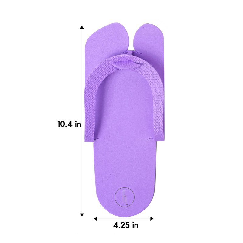 Artist Land 60 Pairs Disposable Anti-Slip Pedicure EVA Slippers Spa Party Pack- Bulk 6 Fun Colors Ideal for At Home Spa Party & Nail Salon