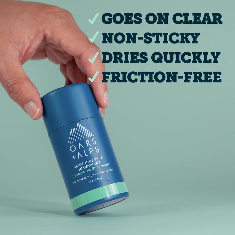 Oars + Alps Aluminum Free Deodorant for Men | Long Lasting Odor Protection, Clear & Free of White Residue, Anti-Chafing Smooth Glide, Dermatologist Tested, Allergen-Free Variety Pack, 3pk, 2.6oz