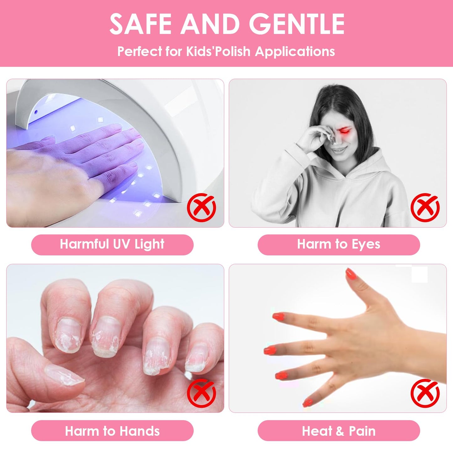 Soiiw Nail Dryer Professional 300W Quick Drying Gentle Nail Dryer Fan for Regular Polish Acrylic Dip Powder Nail Dehydrator Primer with Hot & Cold Air Nail Tech for Home Salon