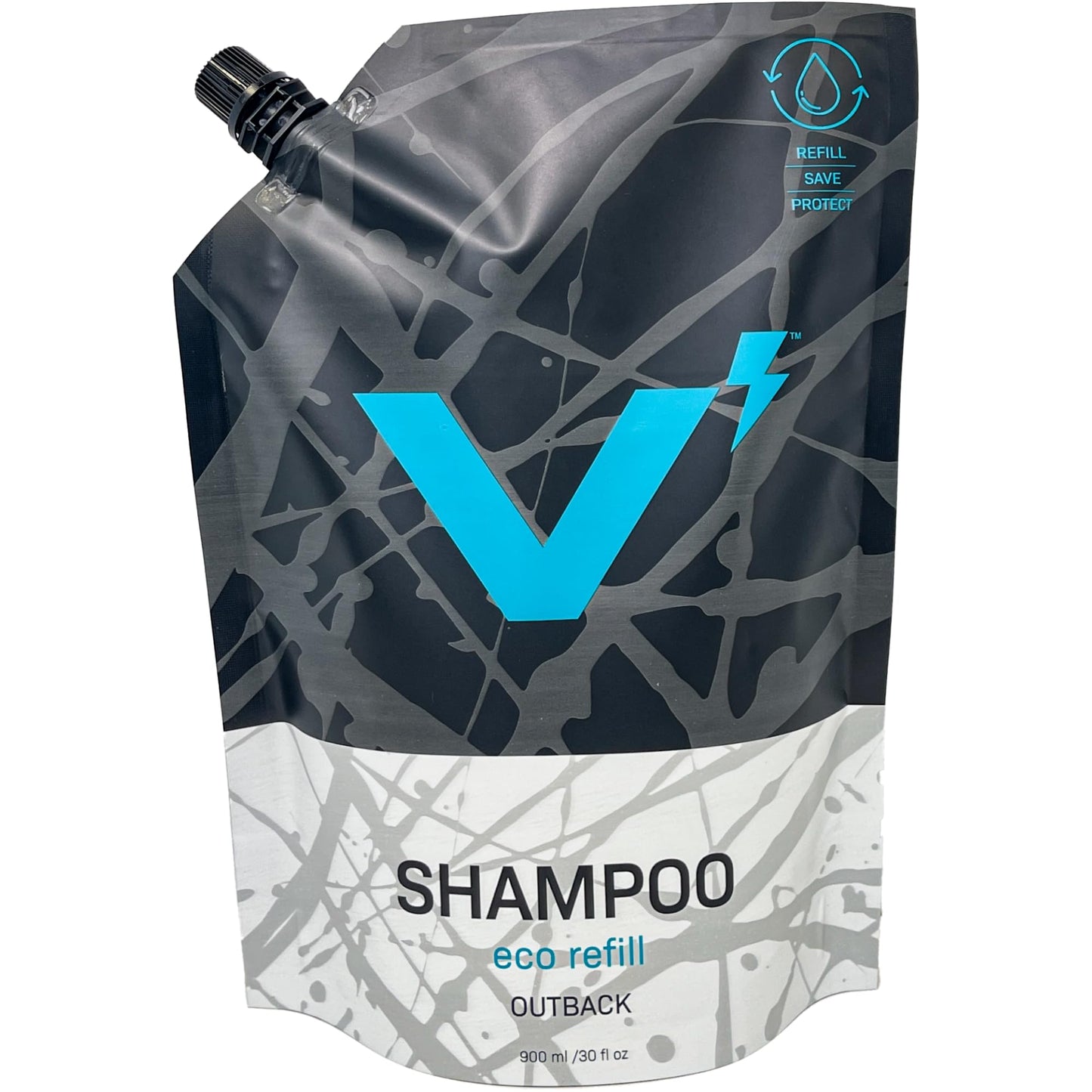 VOLT Shampoo - Sulfate-Free Natural Formula with Outback Scent, 30 Oz (900ml) Refill Pack