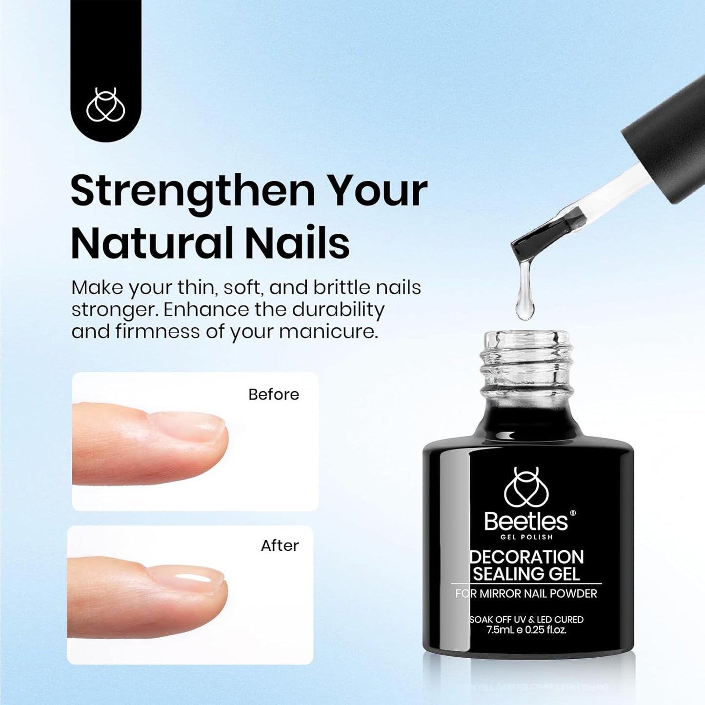 beetles Gel Polish Liquid Latex for Nails: 15ML Simple Peel off Cuticle Guard for Nail Polish Nail Art Liquid Latex Barrier Protector Manicure Cuticle Protectors with Stick Gifts for Women