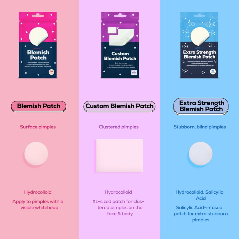 HANHOO Blemish Patch, Hydrocolloid Pimple Patches for Acne, 432 Count, 12 Pack, Invisible Acne Spot Patches That Shrink Pimples, Absorb Fluid, and Protect from Finger-Picking and Dirt for Clear Skin