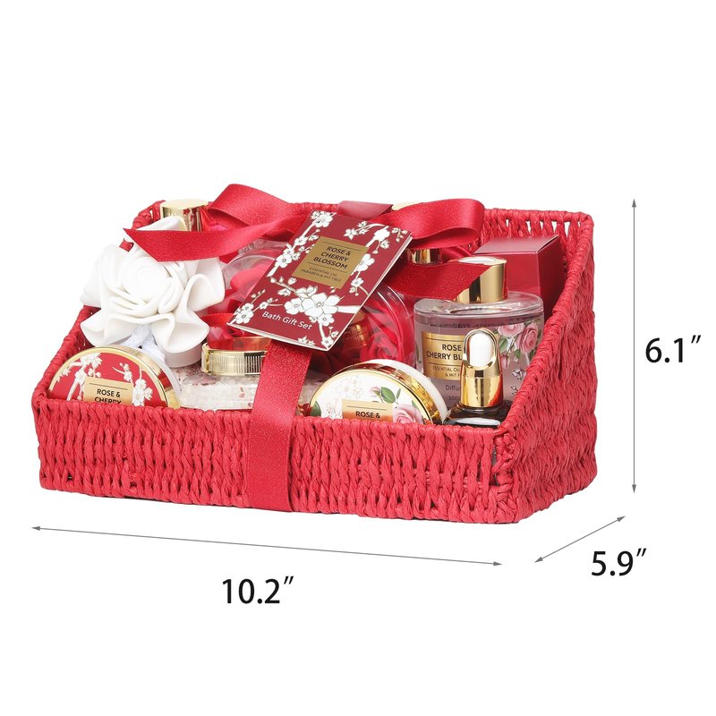 Gifts for Women, 25Pcs Birthday Gift Basket for Women - Luxurious Rose Bath and Body Spa Gift Basket for Women, Skin Care Set for Women | Spa Kit, Gifts Set for Christmas, Valentines Day, Mothers Day