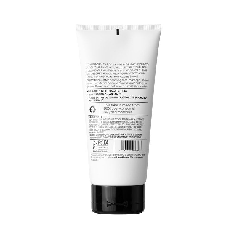 MARLOWE. Shave Cream No. 141 & Post Shave Lotion No. 144 – 6oz Each – Conditioning Shave Cream & Aftershave Lotion for Smooth, Soothing, Close Shave – Men's Shaving Kit Essentials, 2-Pack