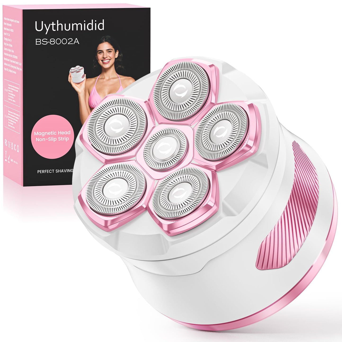 Electric Razors for Women, Easy to Use with Anti-Slip Strips, Pink