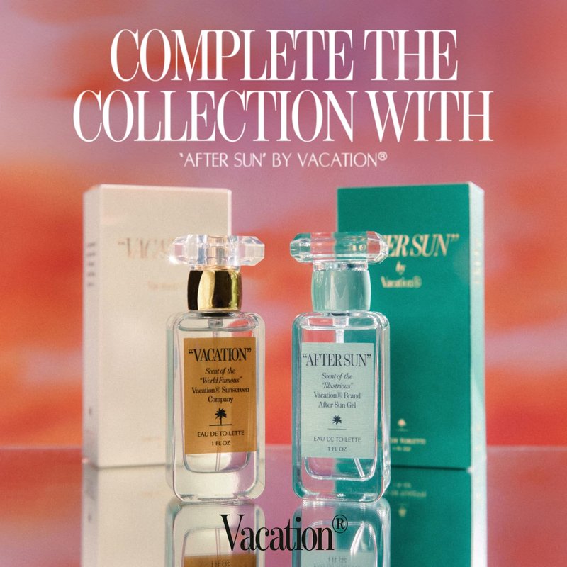 VACATION Sunscreen Eau de Toilette, Beach Coconut Perfume, Unisex Scent of Sunscreen & Summer, Travel Size, 1 Fl. Oz.