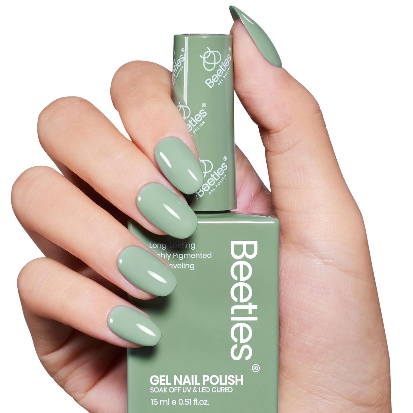 Beetles Red Gel Nail Polish 15ml 0.51 FL.OZ Red Color Soak Off U V LED 4th of July Gel Polish Nail Art Design Patriotic Manicure Salon DIY Home Colorful Bottle for Women