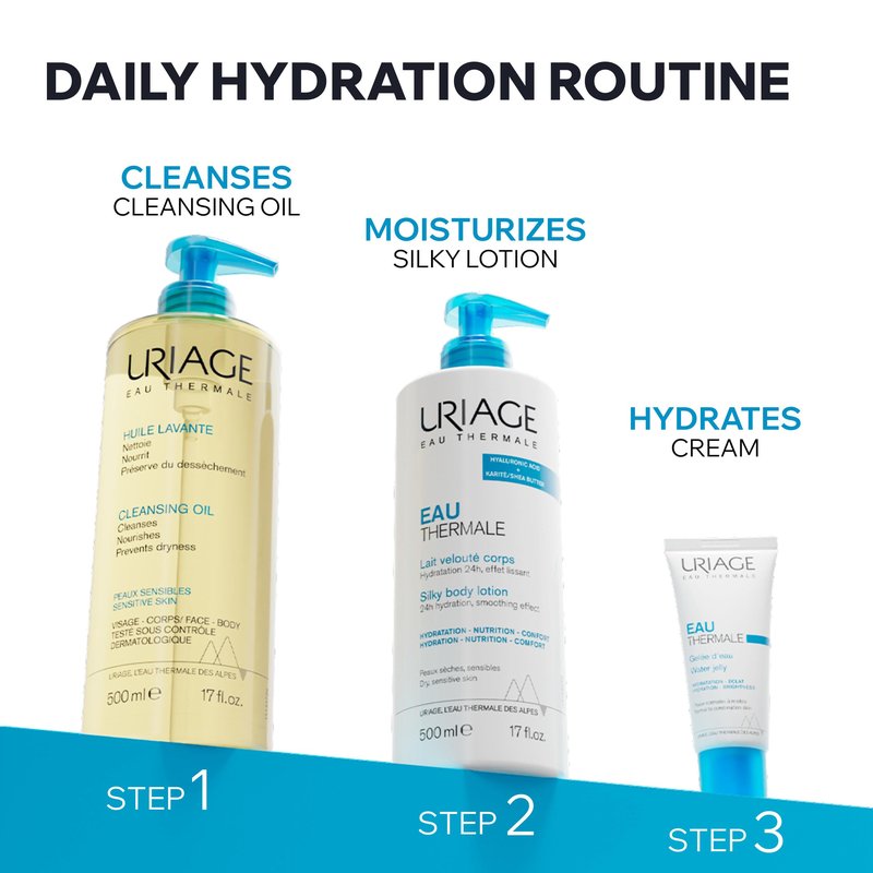Uriage Cleansing Oil With Glycerin 25%, 2-In-1, Gently Cleanses & Moisturizes, Foaming Shower Oil For The Whole Family, Face & Body, Lovely Fragrance, Soap-Free, Physiological Ph, Sensitive Skin
