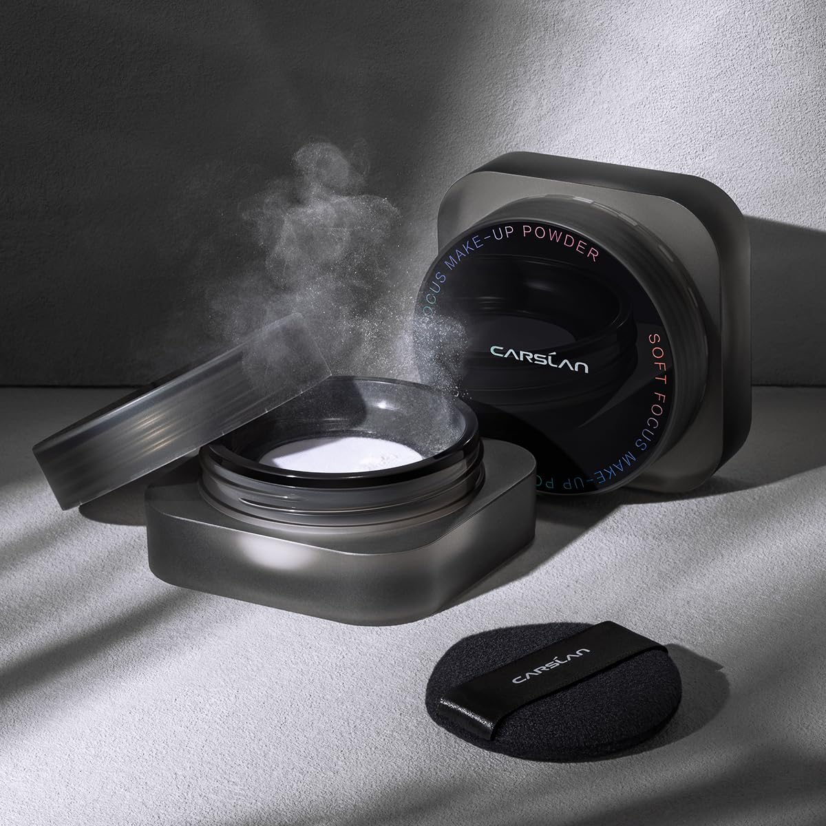 CARSLAN 1.0 Soft Focus Loose Setting Powder, Waterproof, Matte, Oil Control, Shine Free, Talc-Free Face Powder Makeup, 24H Longwear Finishing Powder, 02 Translucent For Oily