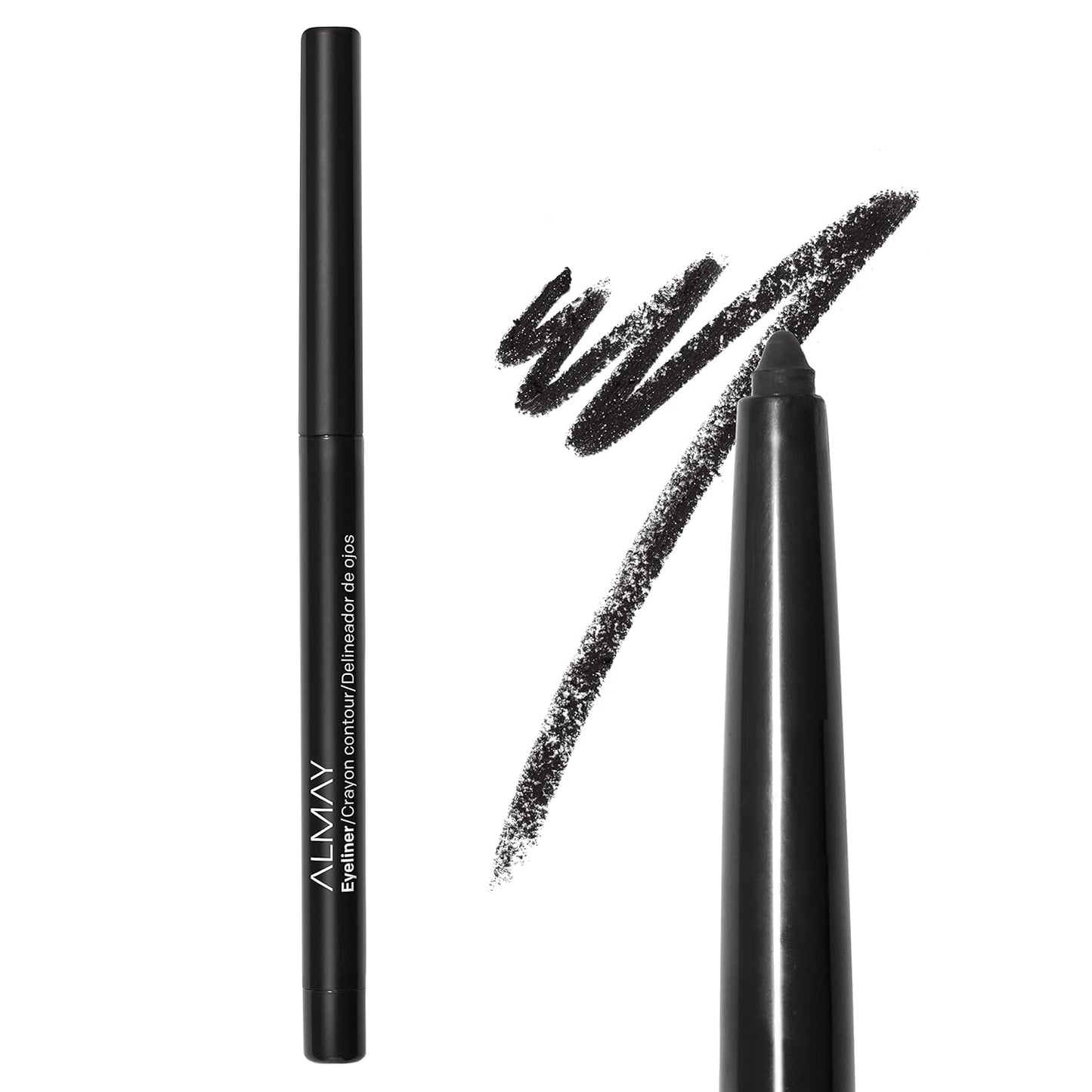 Almay All-Day Eyeliner Pencil, Hypoallergenic, Cruelty-Free, Smudge-Proof, Ophthalmologist Tested, Long Wearing and Water Resistant, 209 Black Raisin, 0.01 oz